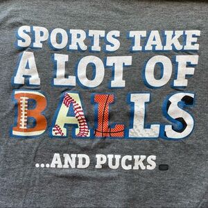 NWOT Funny Sports Tee